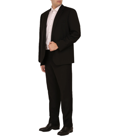 Men's Black Embroidered GG Suit