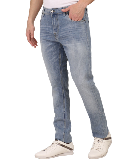 Blue denim jeans