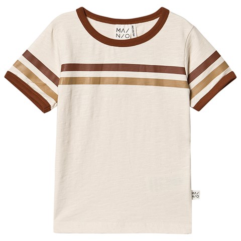 Natural Undyed Sporty Stripe T-Shirt