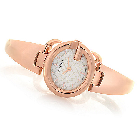Gucci Women's Guccisima Swiss Made Quartz Stainless Steel Bangle Bracelet Watch