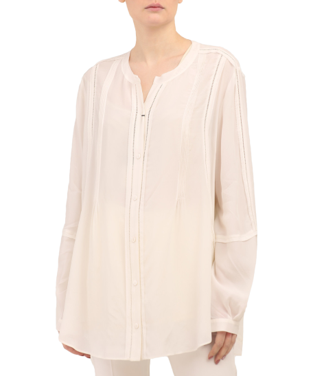 Pink organza shirt