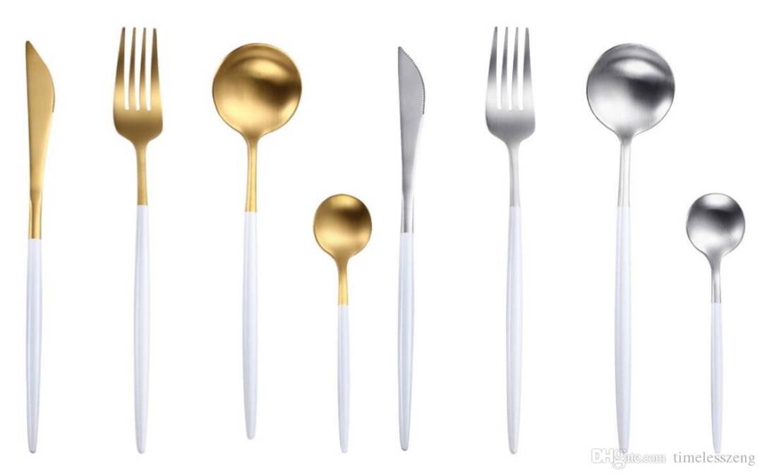 Cutlery knife fork spoon (6 prs)