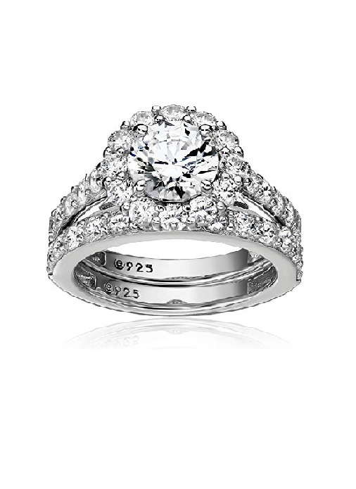 Multi Gem and Shape Round Top Ring