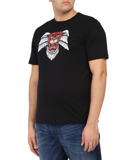 Black jersey T-shirt