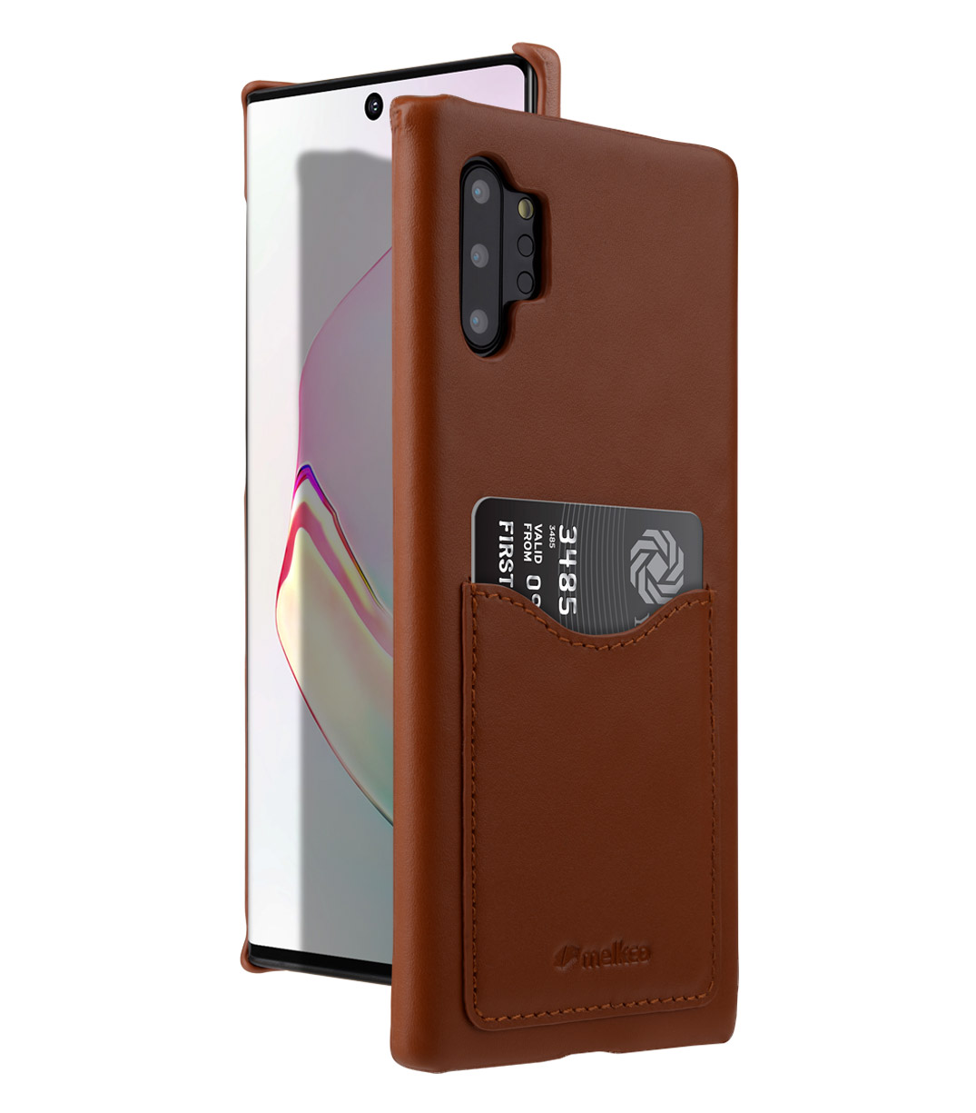 Premium Leather Card Slot Back Cover Galaxy Note 10 Plus