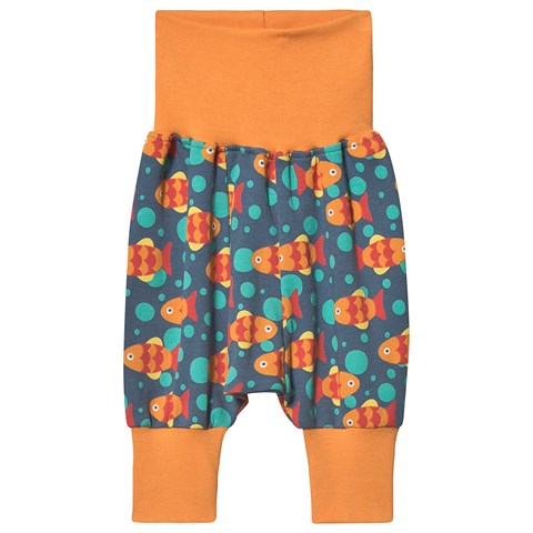 Fish Print Harem Style Trousers